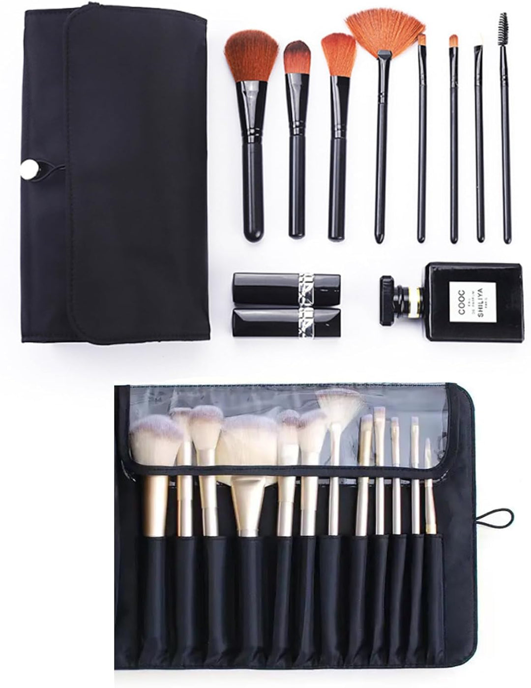 Make-up-Tasche Taschen Kosmetik Pinsel Reise Schminktasche Aufbewahrungstasche Organizer Handtasche