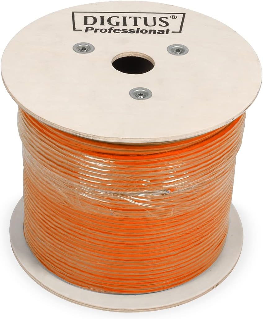 DIGITUS 500 m Cat 7 Netzwerkkabel - S-FTP (PiMF) Simplex - BauPVO Cca - LSZH Halogenfrei - 1200 MHz