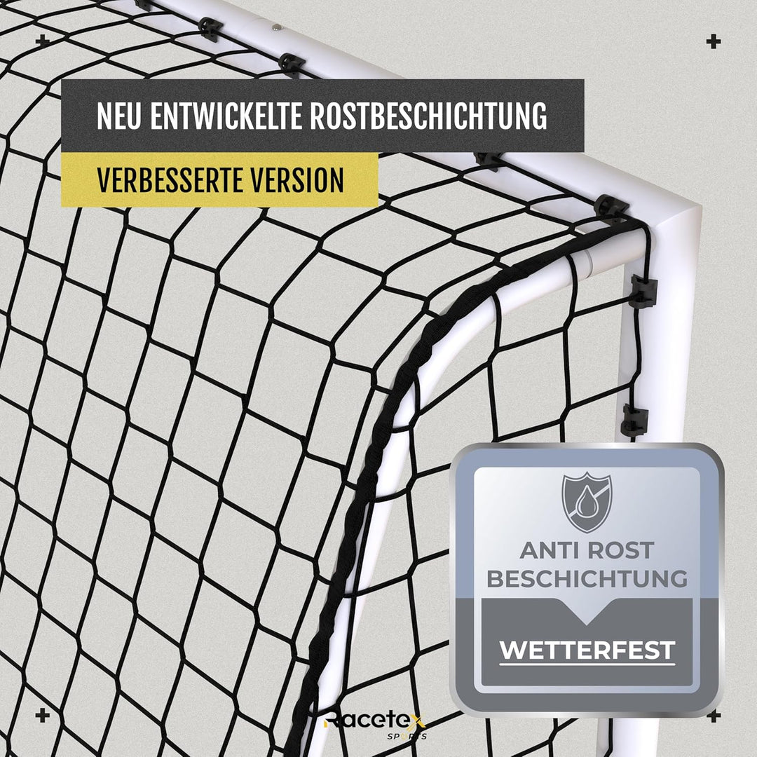 Fussballtore für Garten Kinder und Erwachsene [ENORM ROBUST] - Fussballtor Kinder mit Stabiler Stahl
