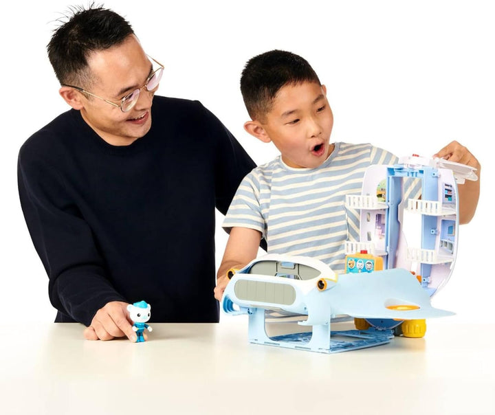 Octonauts Quoersrti Above & Beyond | Octoray Transforming Playset | 7 Pieces | 25+ Lights and Sounds