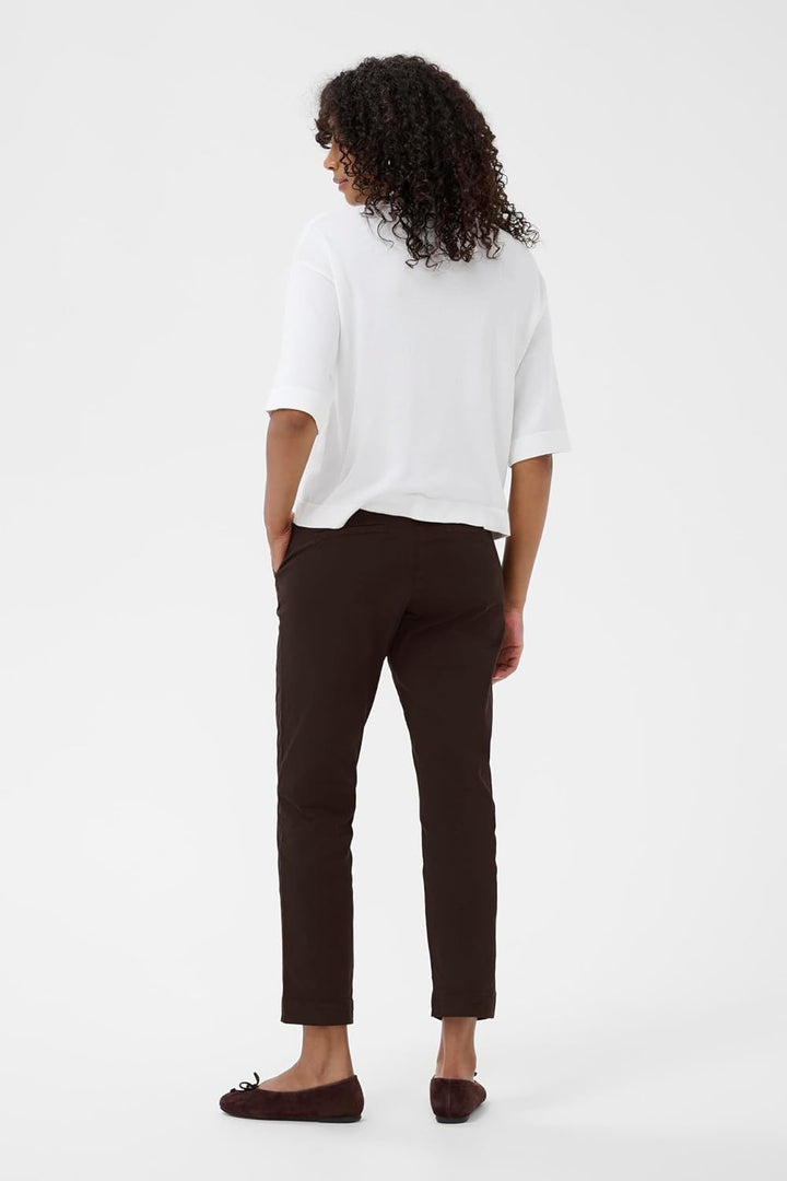 KAFFE Hose KAmette Damen Hose Elegant Elastische Taille Casual Anzughose 36 Black Coffee, 36 Black C