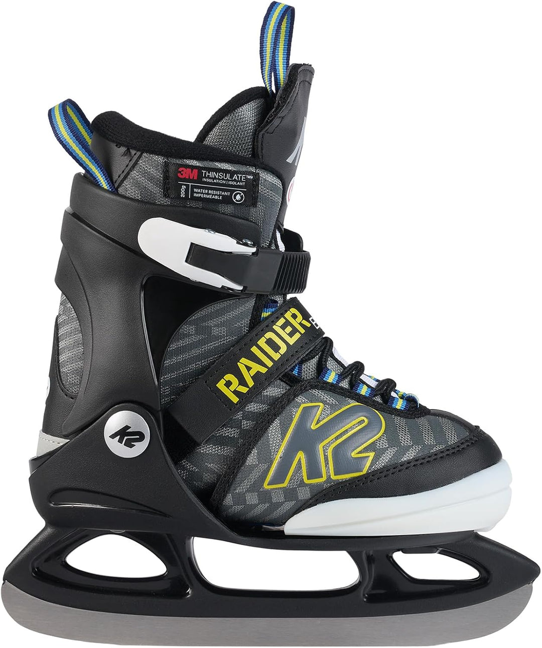 K2 Jungen Raider Beam Schlittschuhe L (EU: 35 - 40 / UK: 3 - 7 / cm: 22 - 25.5 black - anthracite, L