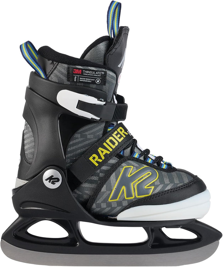 K2 Jungen Raider Beam Schlittschuhe L (EU: 35 - 40 / UK: 3 - 7 / cm: 22 - 25.5 black - anthracite, L