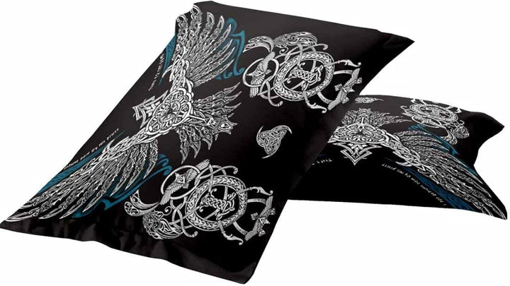 3D Wikinger Bettwäsche Set 135x200 cm 2teilig mit Reissverschluss Weiche und Angenehme Schlafkomfort