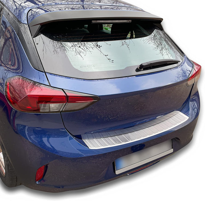 Ladekantenschutz Edelstahl CHROM kompatibel für OPEL Corsa F | BJ ab 2019 | premium Qualität von REC