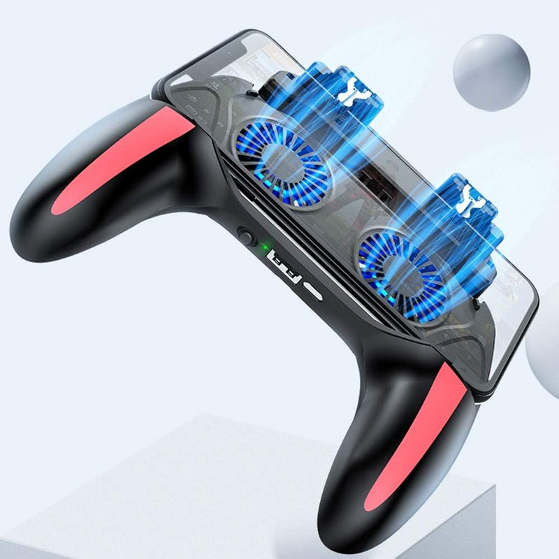 fasient Dual Cooling Fans Handy-Game-Controller, ergonomisches Smartphone-Gamepad mit 2500 mAh/5000