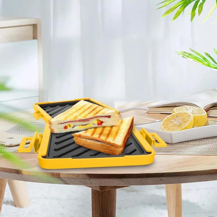 Mikrowellen-Sandwichmaker,Sandwichtoaster Für Schnelle Mahlzeiten,Mikrowellengeeigneter Grillkäse-Ma