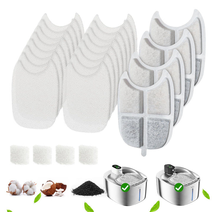 Katzenbrunnen Filter 8er Pack für Trinkbrunnen für Katze FS10LUS, 6-stufiger Filter 8-Monats-Set Ers