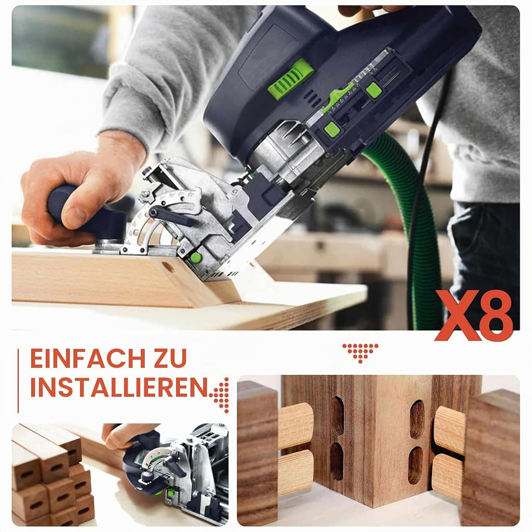 DOMINO HW Fräser Z2 D=8mm für DF700, 1 Stück DF700 Domino-8mm, DF700 Domino-8mm