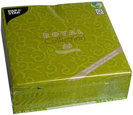 250 Servietten 1/4-Falz 40 x 40 cm olivgrün "Casali" (84883)