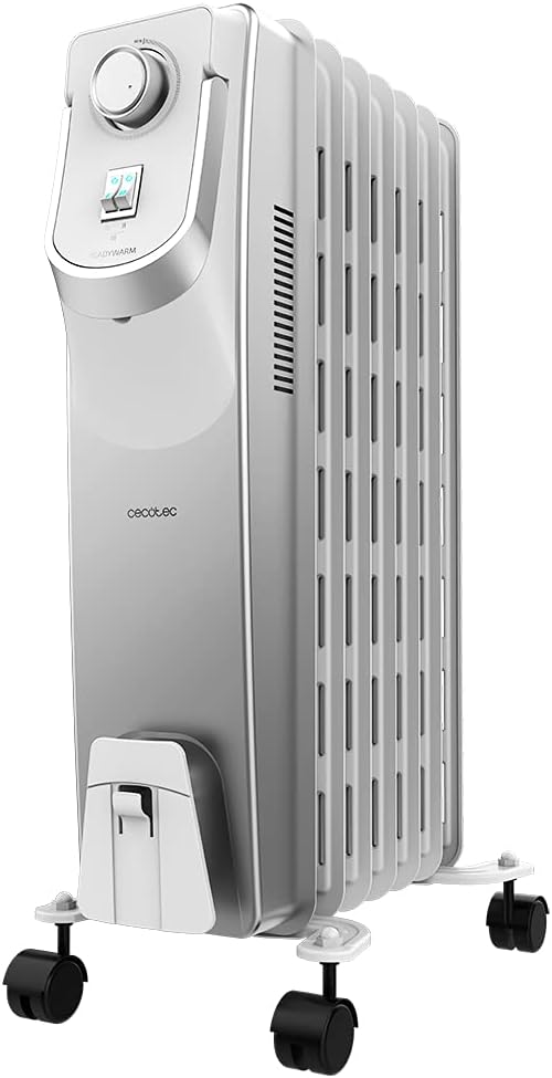 Cecotec Öl-Radiator ReadyWarm 7000 Space 360º. 1500 W, 7 Heizungsmodule, 3 Leistungsstufen, Kabelauf