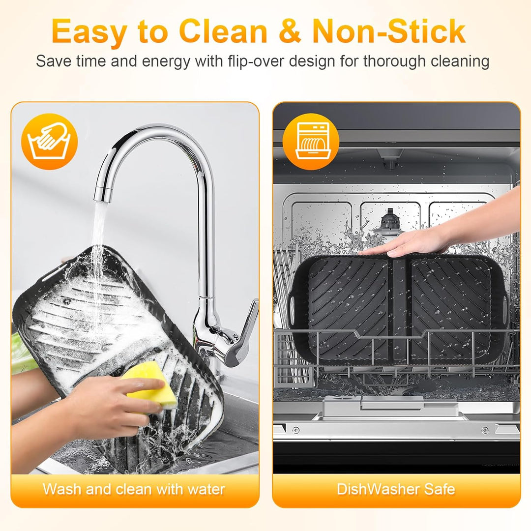 Airfryer Zubehör Für Heissluftfritteuse Ninja Af500EU Af500EUCP 10,4L, Silikonform Für Heissluftfrit