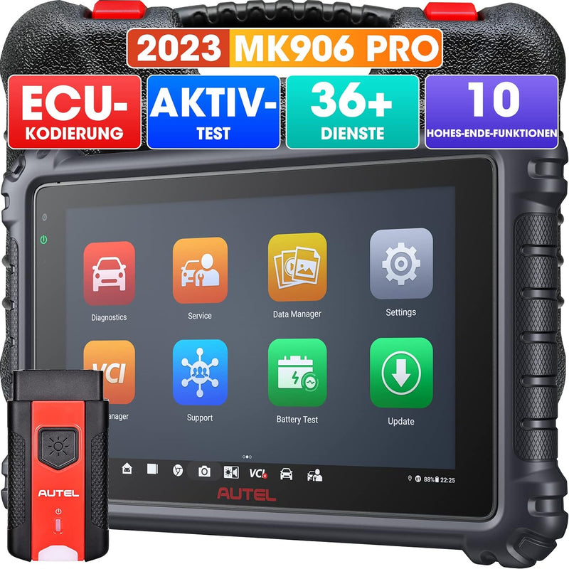 Autel Auto Diagnosegerät MaxiCOM MK906Pro OBD2 Scanner, Upgrade von MK908/MS906BT, Gleich wie MS906