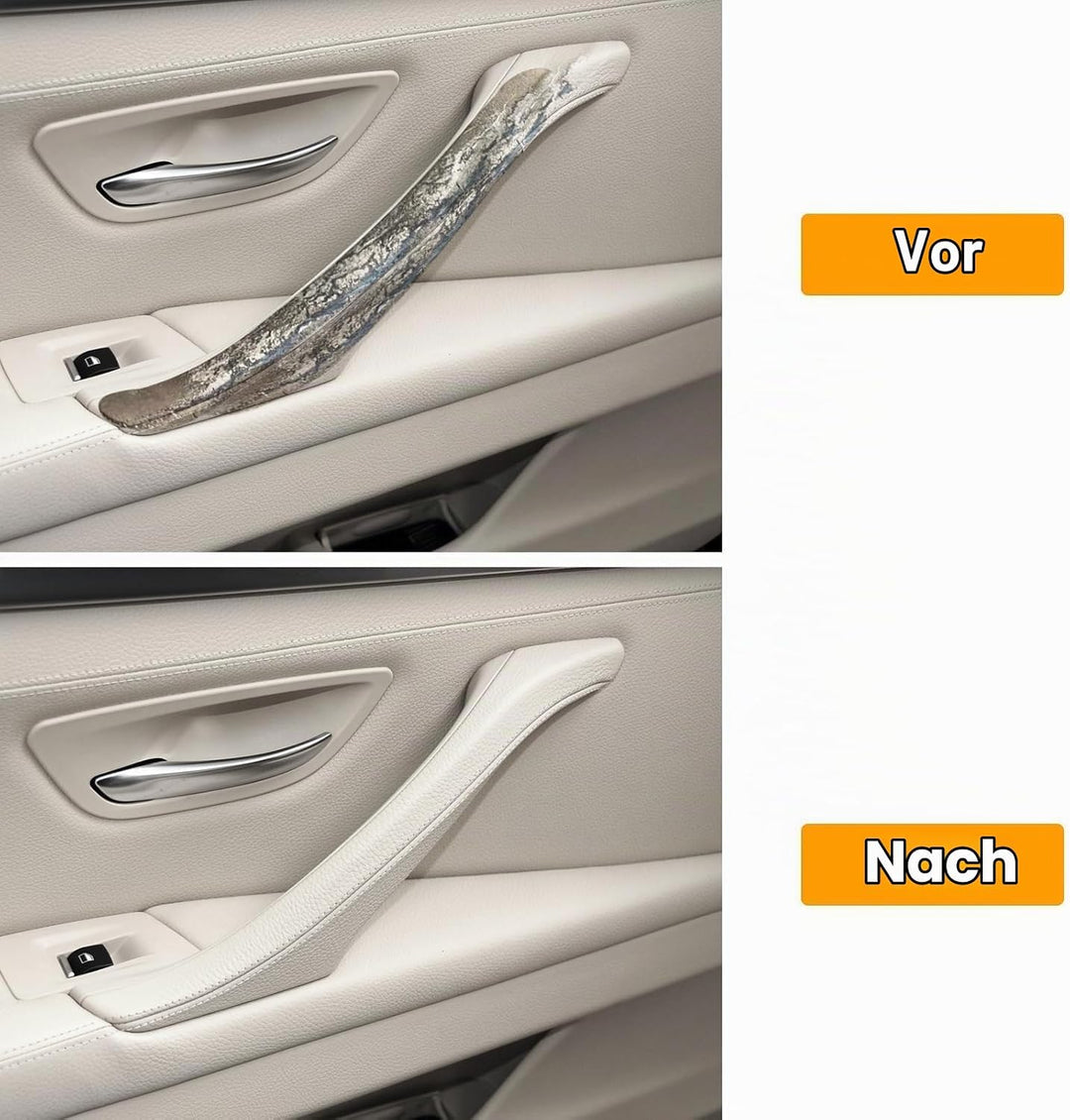TTCR-II Kompatibel mit Türgriff BMW 5er F10/F11 Türgriff Innen Links Leder,Innentürgriff,Türgriffble