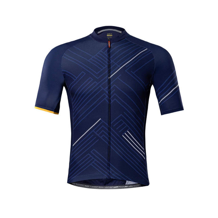 Santic Radtrikot Herren Kurzarm Fahrradtrikot Herren Fahrradshirt Radshirt Kurzarm Sommer mit Tasche