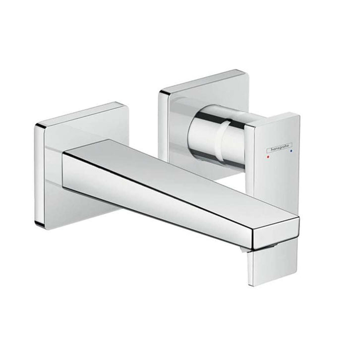 hansgrohe Wasserhahn Metropol Einhebel-Waschtischarmatur, Unterputz, Wandmontage, mit 22,5 cm Auslau