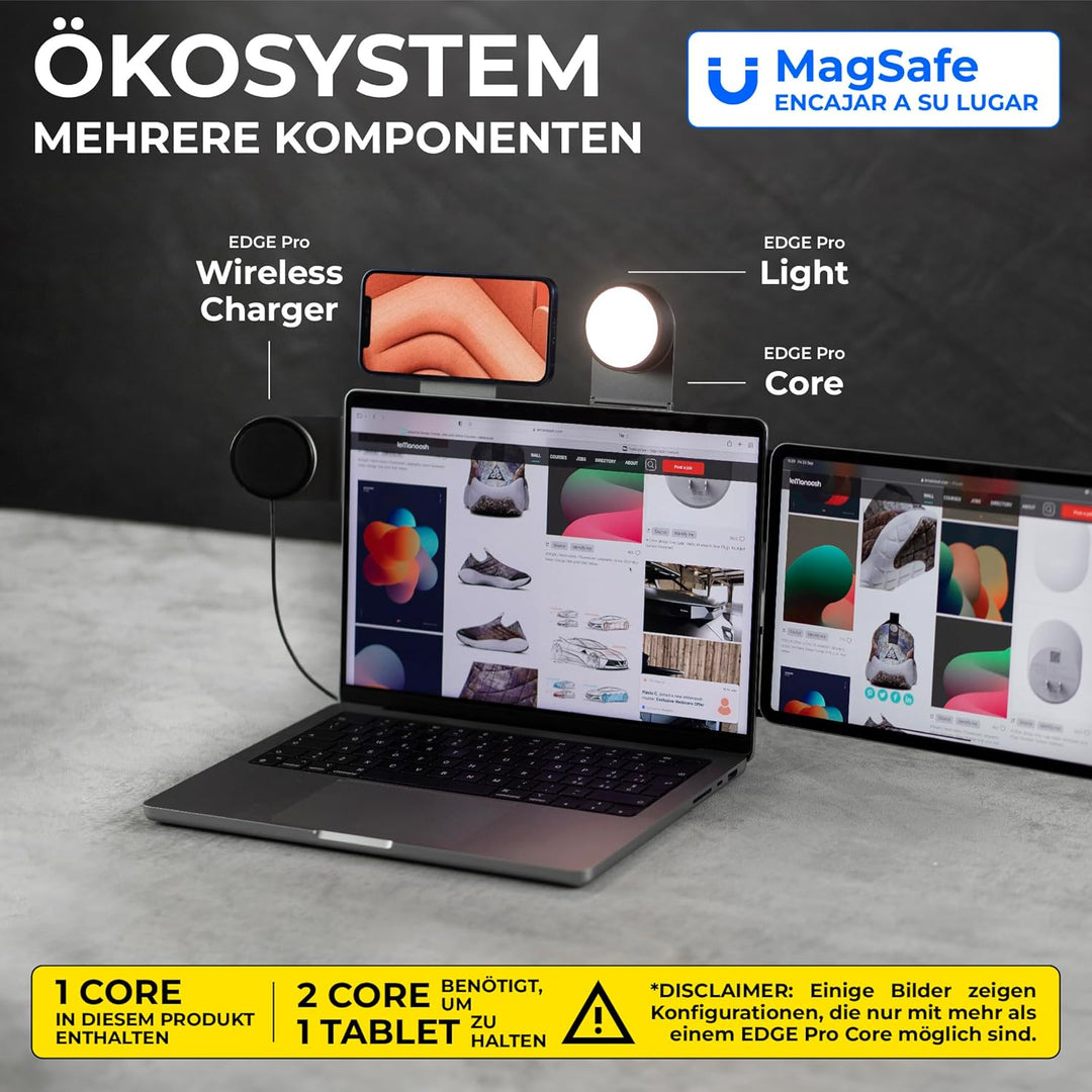 Rolling Square Edge Pro Full Kit – Magnetische Handyhalterung, Universelles Kabelloses Magnetisches