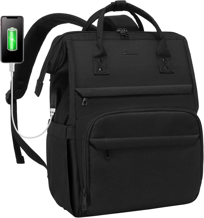 LOVEVOOK Rucksack Damen Laptop Rucksack für 15.6 Zoll Laptop, Schulrucksack wasserdichte für Arbeit