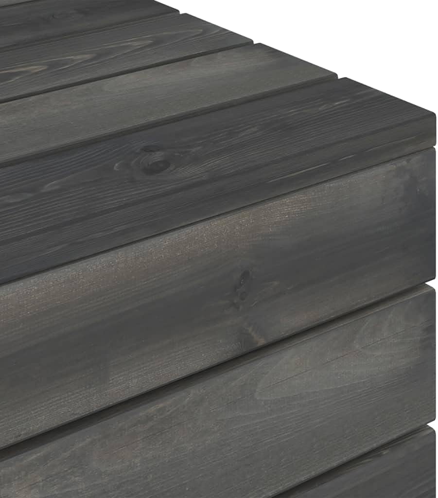 vidaXL 2X Kiefernholz Massiv Palettentisch Sitzhocker Gartenhocker Fussbank Beistelltisch Palettenho