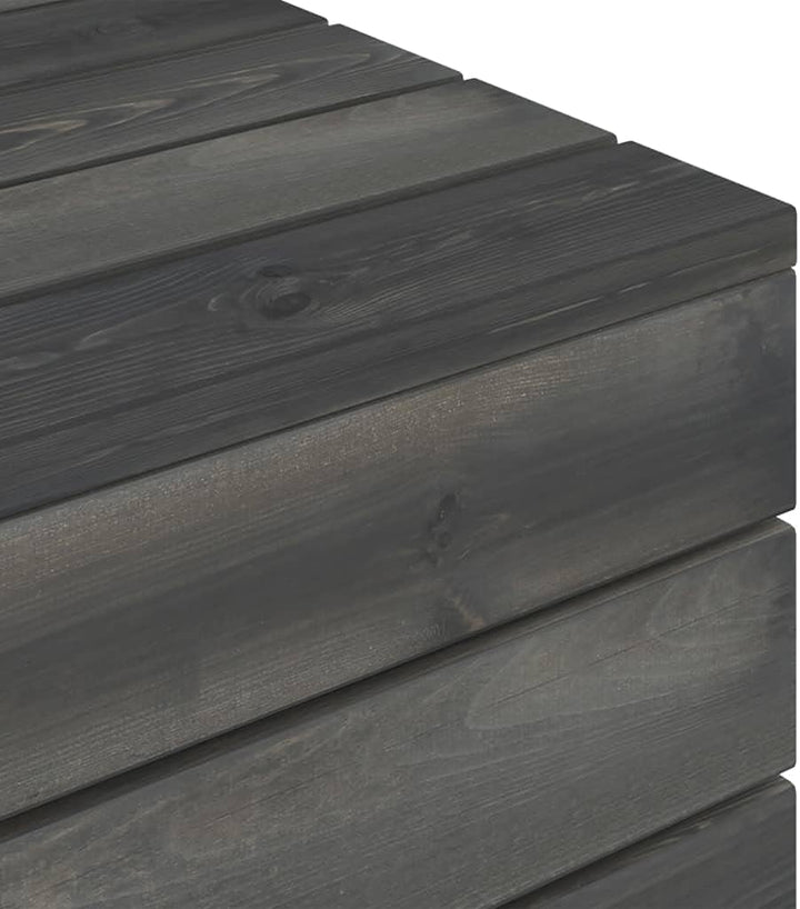 vidaXL 2X Kiefernholz Massiv Palettentisch Sitzhocker Gartenhocker Fussbank Beistelltisch Palettenho
