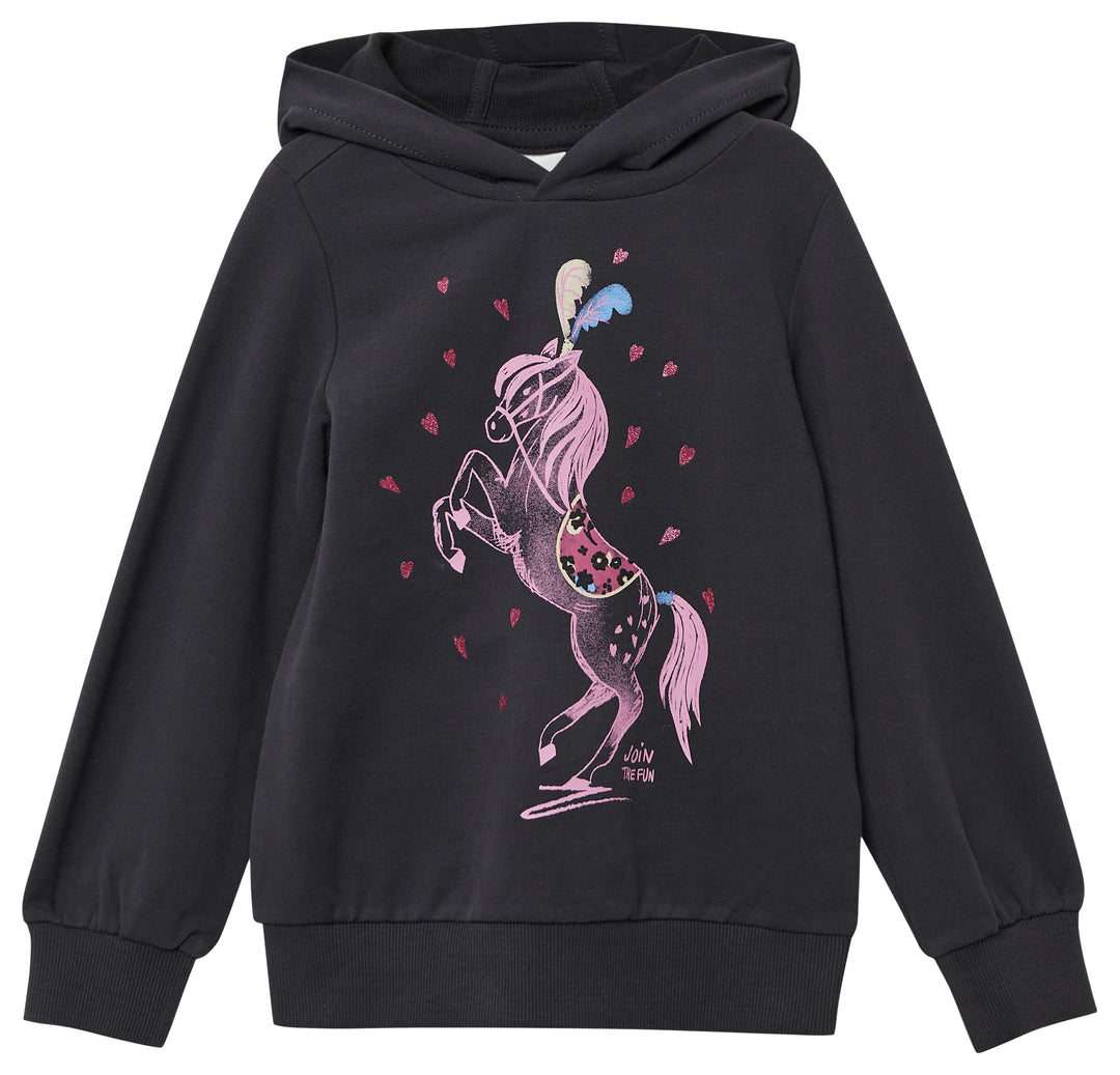 s.Oliver Mädchen 2169461 Sweatshirt mit Kapuze (1er Pack) 128-134 Grosse Grössen 9866, 128-134 Gross