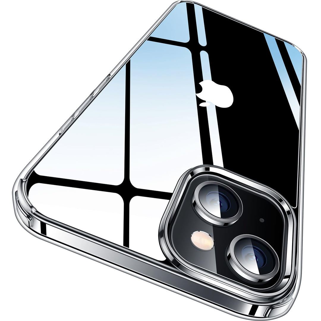 CASEKOO Crystal Clear für iPhone 15 Hülle, [Nie Vergilbung] [Unzerstörbarer Militärschutz] Stossfest