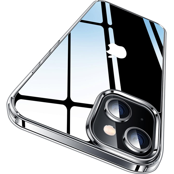 CASEKOO Crystal Clear für iPhone 15 Hülle, [Nie Vergilbung] [Unzerstörbarer Militärschutz] Stossfest