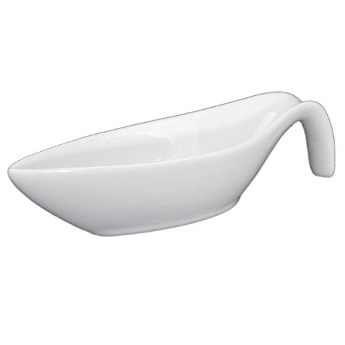 Holst Porzellan BAT 112 Henkel Schale 12 cm Schiffchenform Bateau Switch, weiss, 12.4 x 4.1 x 3.1 cm