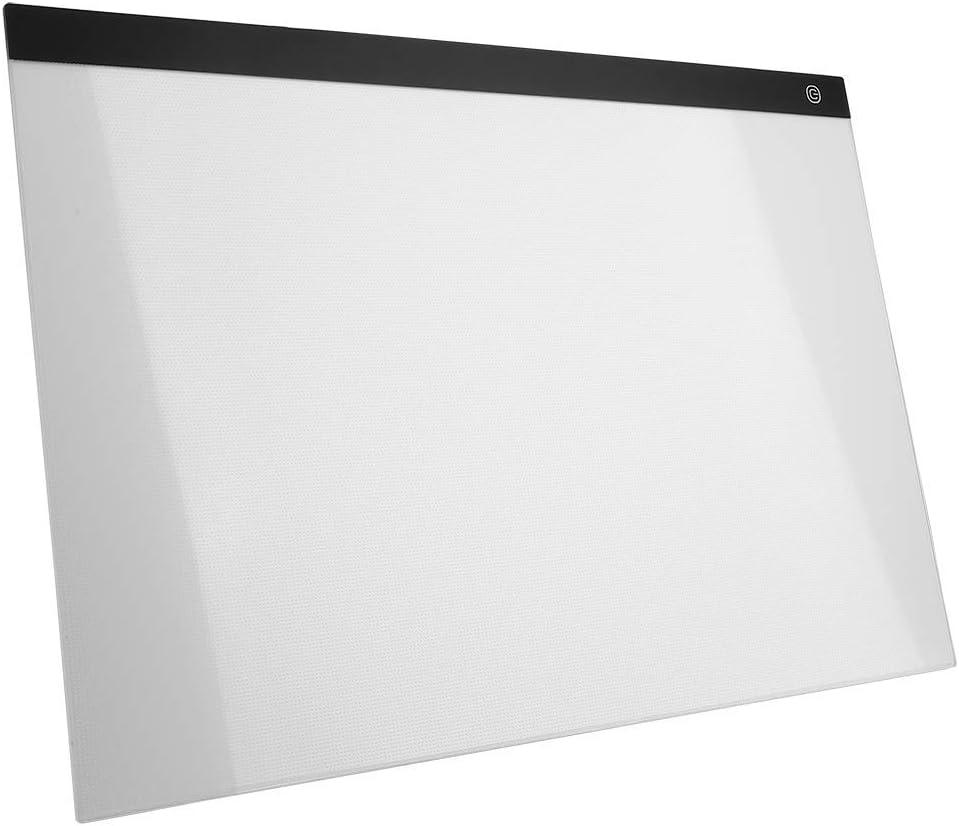 A2 Leuchttisch Light Pad Leuchtkasten, Dimmbare Ultradünne Leuchtplatte und LED Zeichnung Pad Lightp