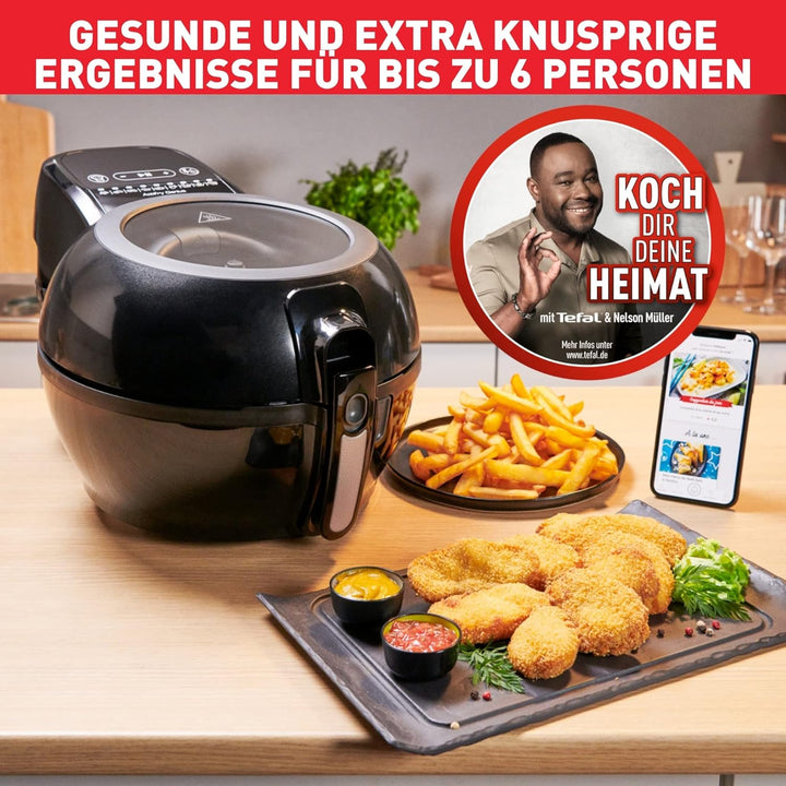 Tefal FZ7738 ActiFry Genius+ Heissluftfritteuse | 1500 Watt | Fassungsvermögen: 1,2 kg | Timer | 9 a