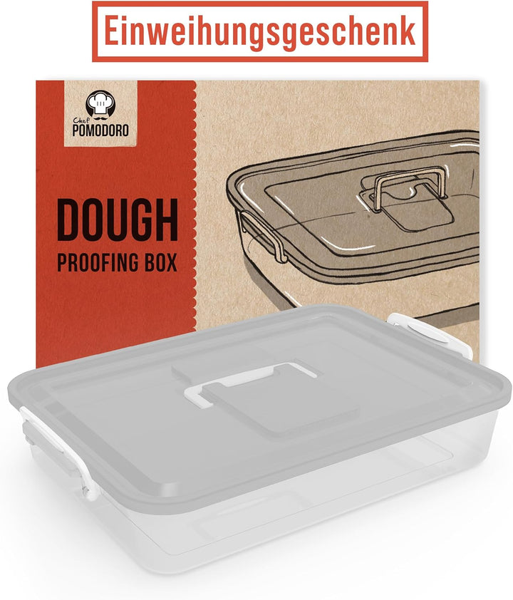 Chef Pomodoro Pizzaballenbox – Pizza Box – Pizzaballenbox mit Deckel – Pizzabox – Pizzateigbehälter