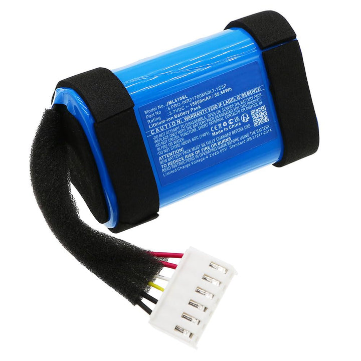 CELLONIC, Lautsprecherakku kompatibel mit JBL Charge 5 WiFi (15000mAh, 3.7V) Ersatzakku 5 PRO-INR217