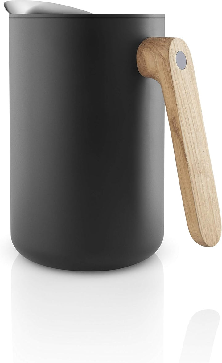EVA SOLO | Isolierkanne 1,0l Nordic kitchen | Zu 100% tropffreies Einschenken | Schwarz