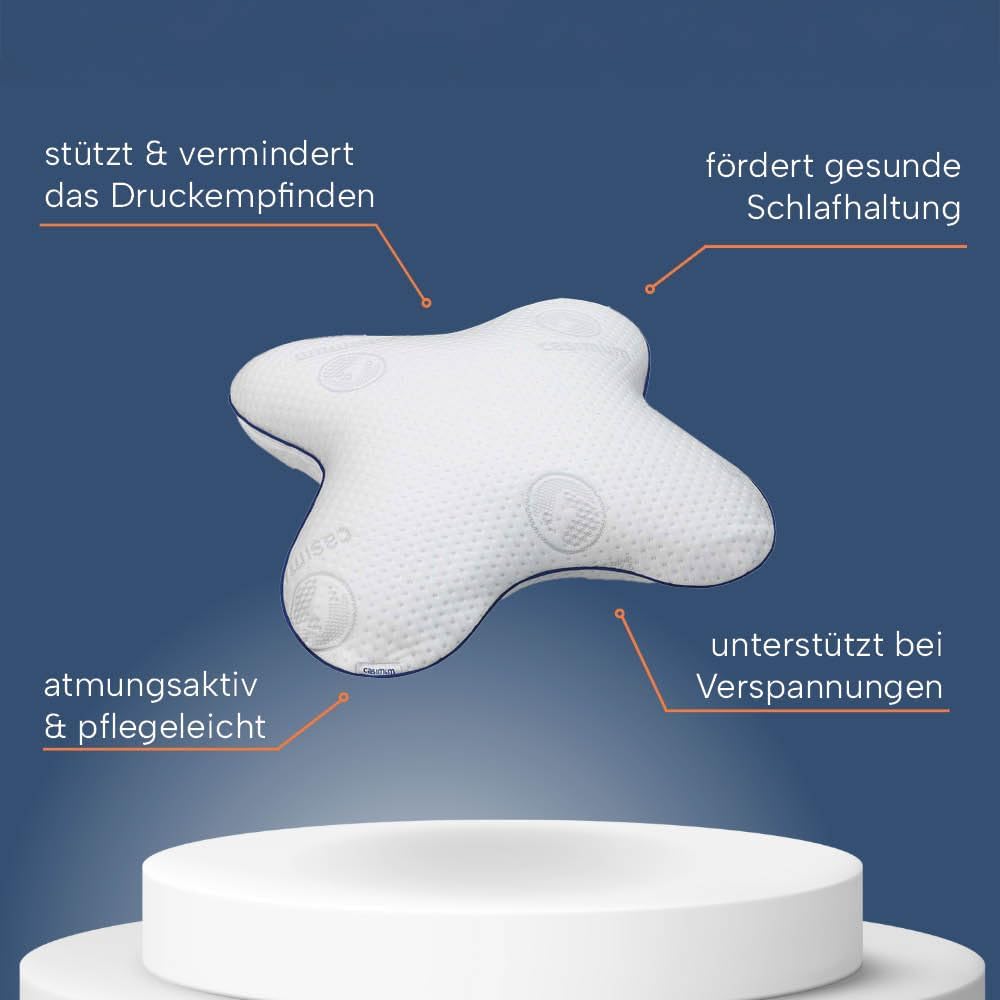 Ergonomisches Schmetterlingskissen für Seitenschläfer aus Memoryschaum. Orthopädisches Memory Foam S