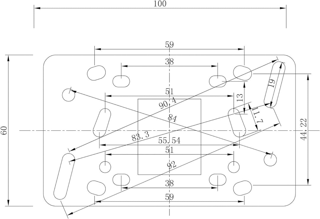 Novatool 2 x Erdspiess 10 x 6 x 18 cm Edelstahl Profi Gartenspiesse Erdspiess für Lampen Gartenzubeh
