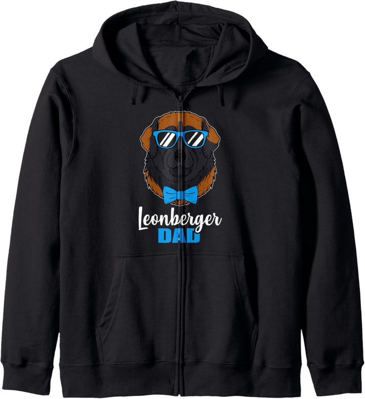 Lustiges Hunde Papa Geschenk Herrchen Leonberger Hund Kapuzenjacke