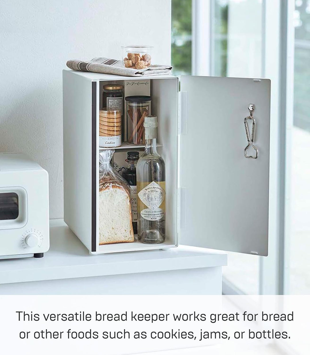 Yamazaki TOWER 5680 Brotkasten hoch Weiss, Weiss