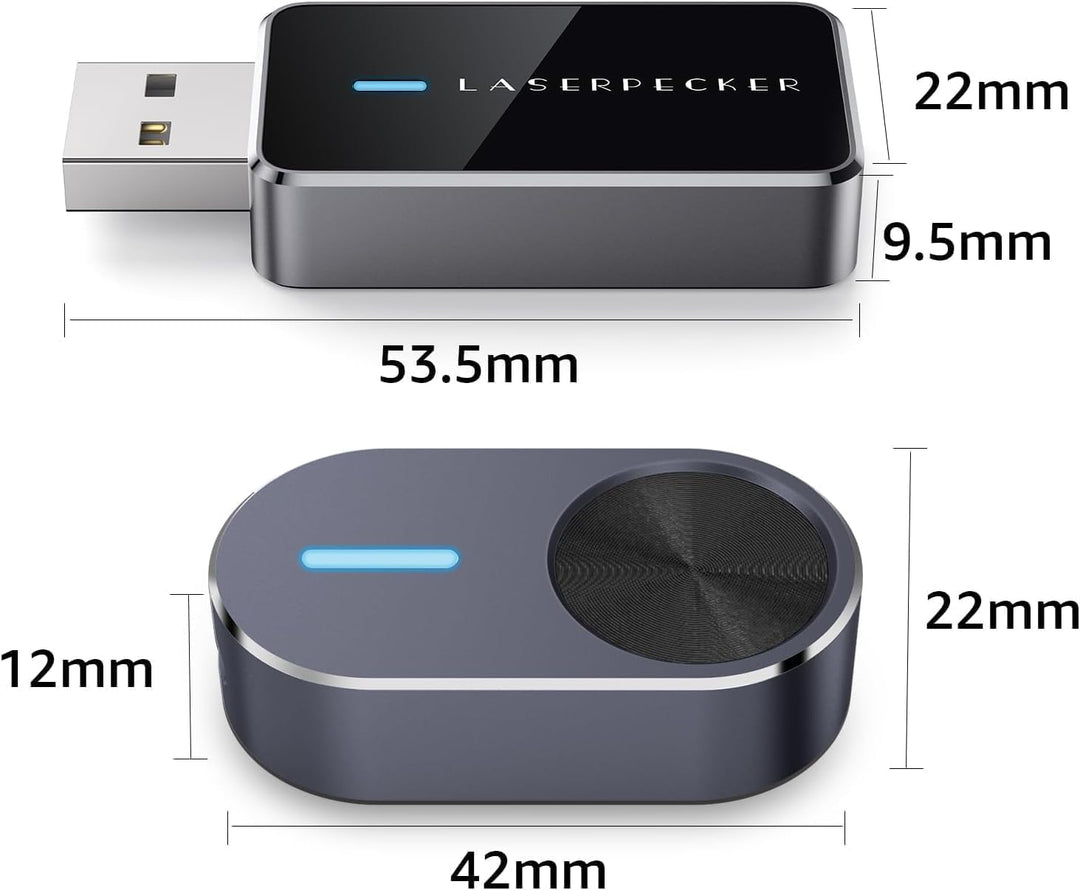 LaserPecker Bluetooth Adapter + Batch-Gravur-Taste, Mühelos Gravieren für PC-Anschluss & Stapelprodu
