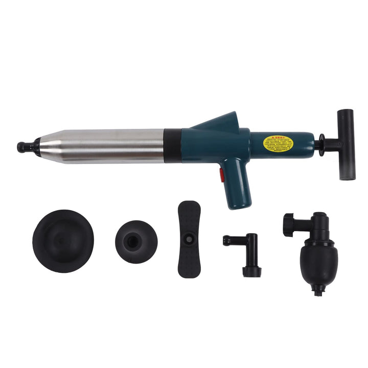 Air Drain Unblocker, Hochdruck Air Drain Unblocker Edelstahl Drain Blaster Plunger Pipe Unclogging T