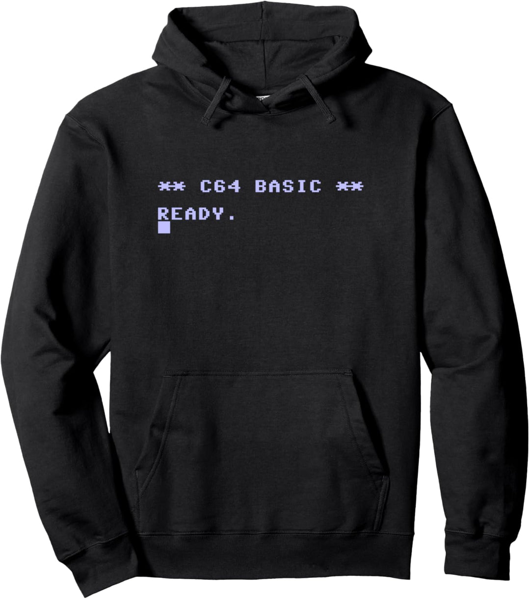 C64 Basic Ready 80's Computer Programmer Player Memento Gift Pullover Hoodie