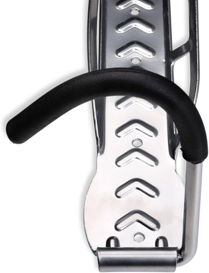 Schramm® 4 Stück Fahrradhalter Wandhalterung Silber Fahrradhalterung für 4 Fahrräder Wandhalterungen