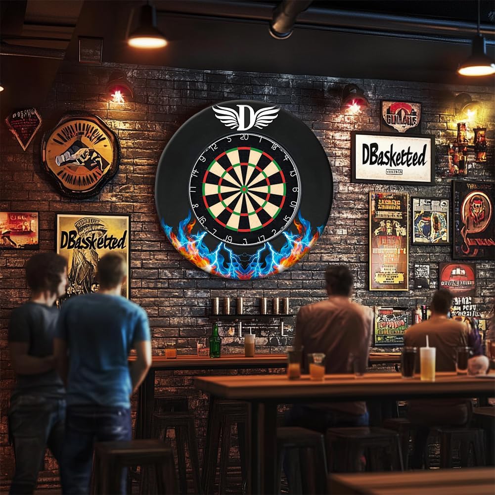Dlishka Dartscheibe Dart ZubehöR-Dart Surround Eva,Dartscheibe Schutzring FüR Verpasste WüRfe,Einfac