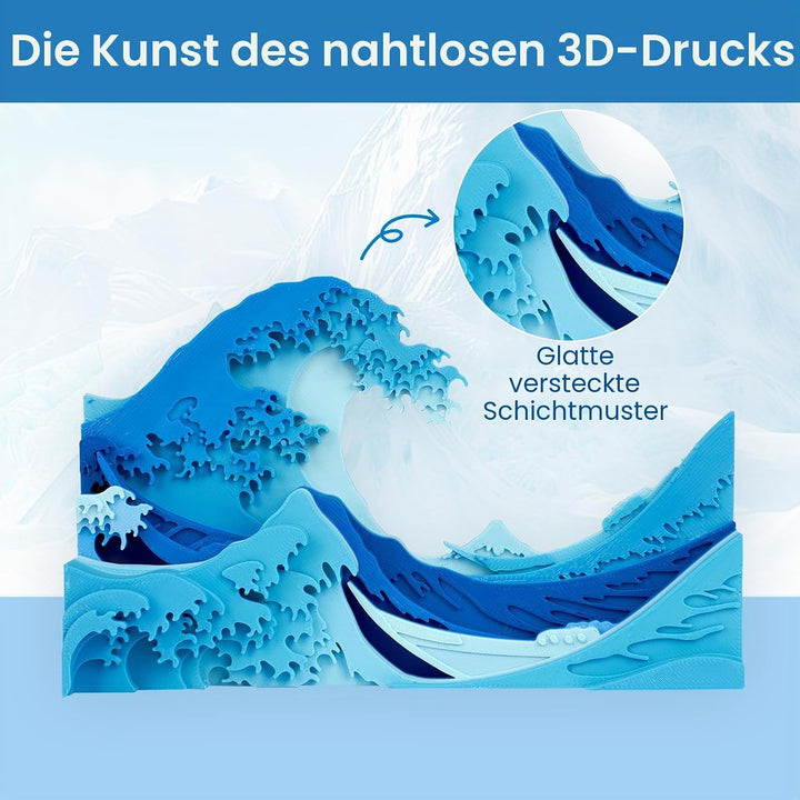 ERYONE Matte PLA 3D Drucker Filament 1.75mm, Matte Gradient Rainbow PLA, Massgenauigkeit +/- 0.03 mm