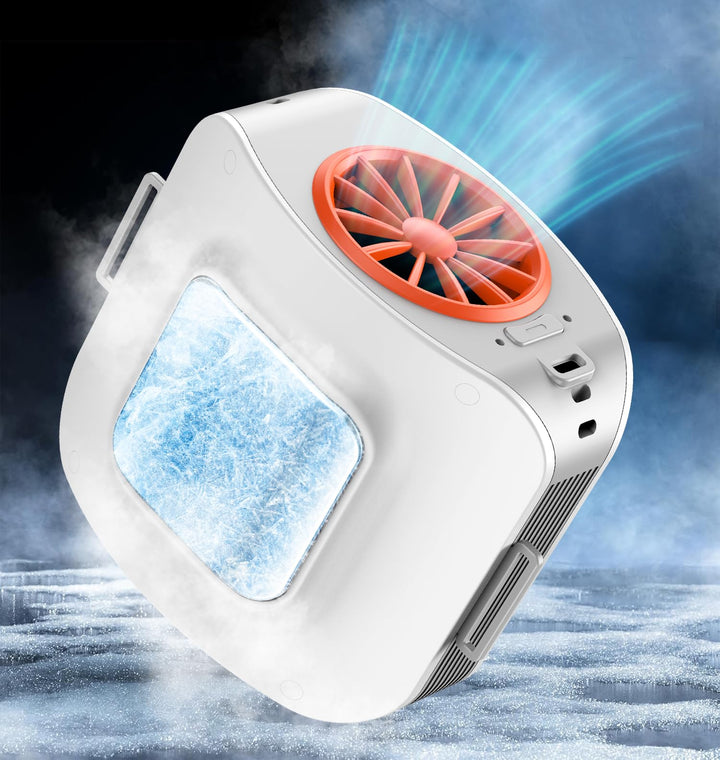 Tragbarer T Shirt Taille Ventilator mit Eiskühlung Platte, Gürtel Nackenventilator Klein Mobile Klim