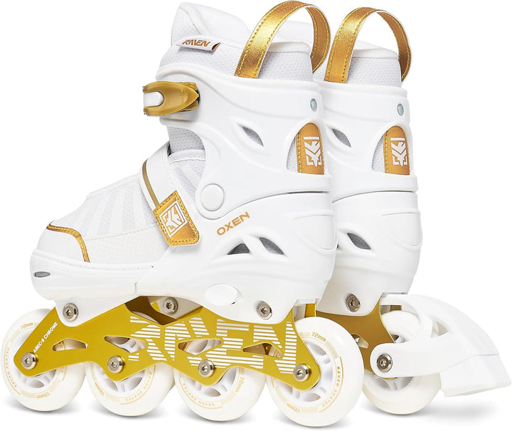 RAVEN Inline Skates Inliner für Kinder und Erwachsene OPTIONAL 2in1 mit Schlittschuhen verstellbar O
