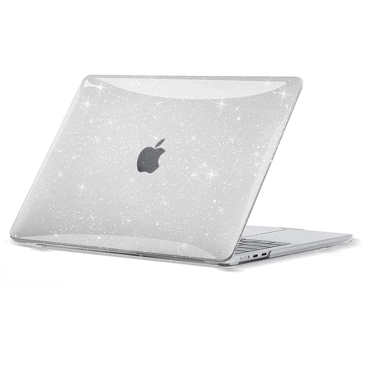 EooCoo für MacBook Air M5 13 Zoll Hülle M3 M2 Gliiter Kristall Klar | Ultradünne Hartschale Schutzhü