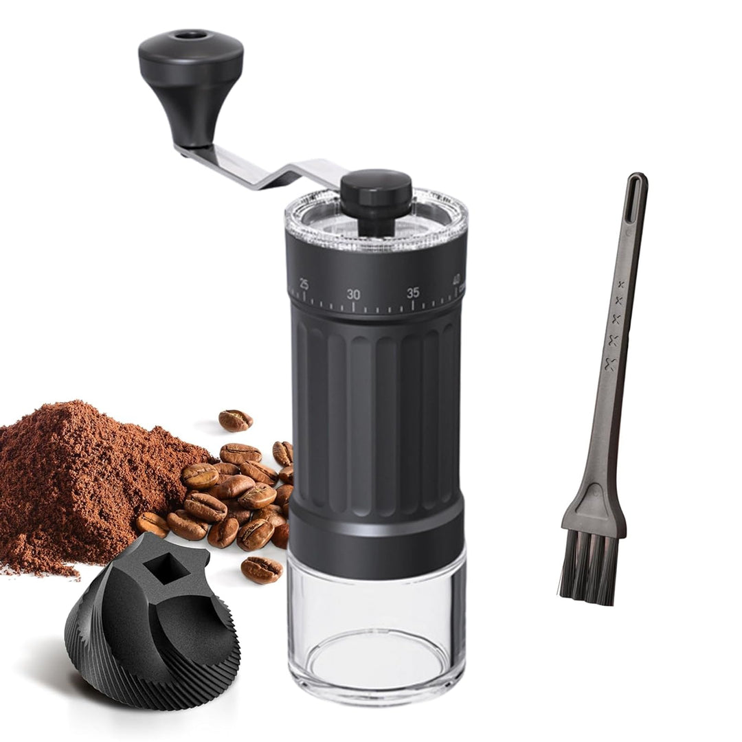 Manuelle Kaffeemühle mit 40 Externen Stufen und Keramik-Mahlwerk, Tragbare Handkaffeemühle mit Einst