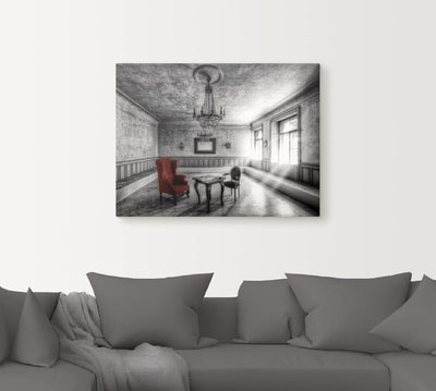 ARTland Leinwandbilder Wandbild Bild auf Leinwand 40 x 30 cm Wanddeko Architektur Lost Place Zimmer