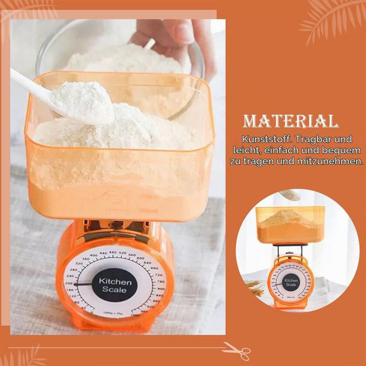 HEMOTON Küchenwaage Mechanical Kitchen Scale Kochen Kochwaage Gramm Waage Lebensmittelwaage Aus Kuns