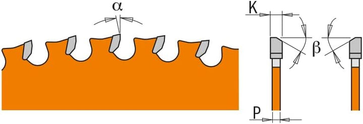 CMT Orange Tools 226.047.09 M – Kreissägeblatt für Metalle 216 x 2.2 x 30 Z 48 FWF 8 Grad